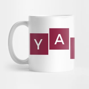 yalla - box maroon red Mug